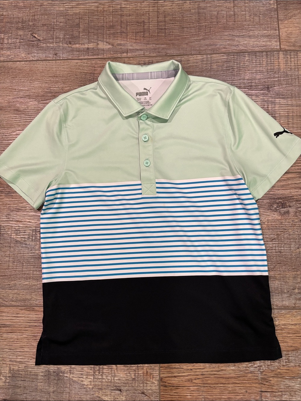 Boys Puma golf polo style shirt, size XS 5-6Y